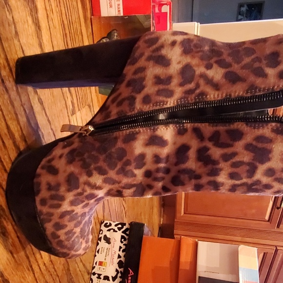 Platform boots leopard suede - Picture 8 of 8